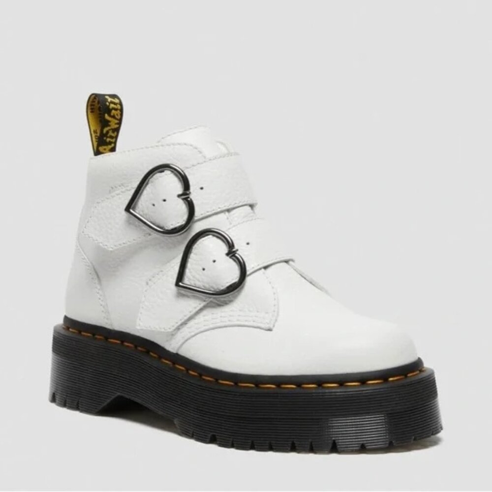 Dr. Martens Women’s Devon Heart Leather Platform Boots